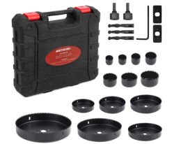 21-teiliges Meterk Lochsäge Set mit 13 Sägeblättern（19-152mm）für 14,98€