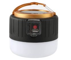 Lixada LED Solar Campinglaterne mit Akku und USB Port für 13,99€