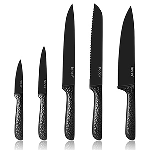 5-teiliges Hecef Messerset in Schwarz für nur 19,42€ inkl. Prime-Versand