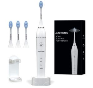 MOCEMTRY Elektrische Zahnbürste (vier Modi, vier Aufsteckbürsten) für nur 17,99€ inkl. Versand