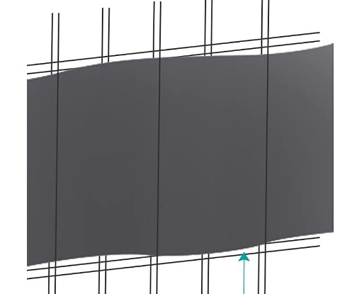 10er Pack Yakimz PVC Sichtschutzstreifen für Doppelstabmatten in anthrazit (2,5m x 19cm) nur 39,89€