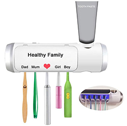 R FLORY UV Zahnbürstenhalter mit 5 Zahnbürstenschlitzen für nur 17,99€