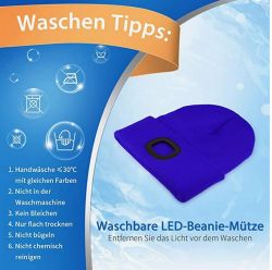 Mütze mit integrierter LED Stirnlampe für 8,49€ (statt 16,99€)