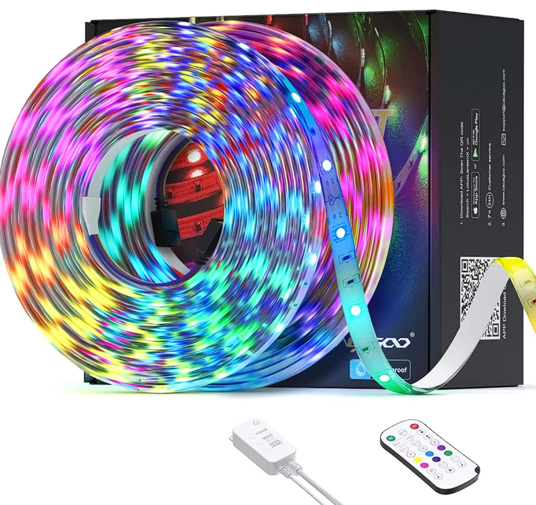 RGB LED Stripe 2 x 5 m Lichtleiste mit Fernbedienung, wasserdichte Dekorationsleiste mit Timer-Einstellung für nur 12,99€ inkl. Versand