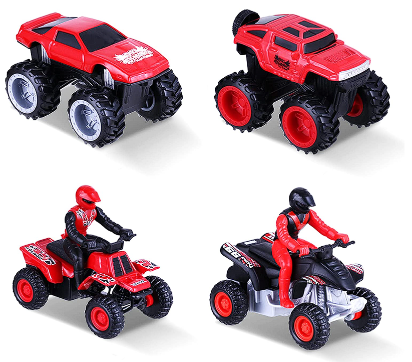 Onlyelax Aufziehauto Spielzeug Set mit 4 kleinen Aufziehspielzeug Autos für nur 6,99€ inkl. Versand