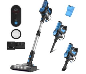 TASVAC Akku Staubsauger (6-in-1, Bürstenloser Motorbis zu 60 Min, LED Display) für nur 119,50€ inkl. Versand