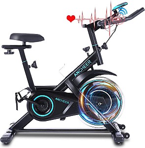 ANCHEER Indoor Exercise Bike – Stationäres Indoor-Fahrrad mit bequemem Sitzkissen für nur 98,70€ (statt 329€)