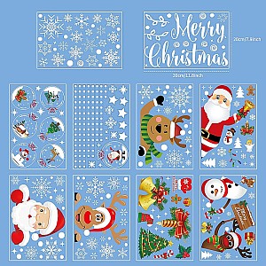10 Bögen selbstklebende Weihnachts-Fensterbilder für 4,49€