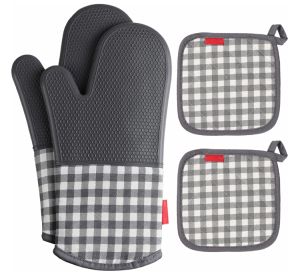 Aoresac Hitzebeständige Silikon Ofenhandschuhe für 8,99€