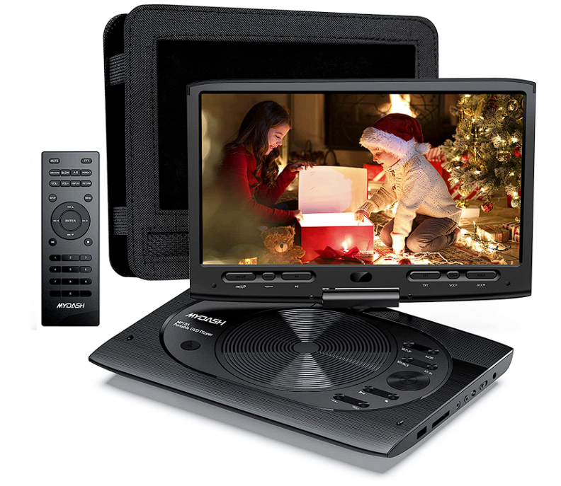 MYDASH 12,5“ Tragbarer DVD Player Schwarz für nur 50,99€ inkl. Versand