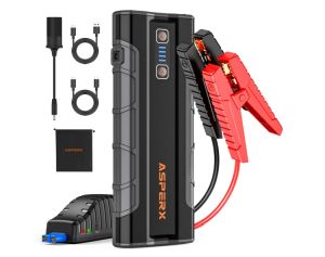 AsperX Starthilfe Powerbank 2500A Auto Batterie Booster mit LED Taschenlampe für 69,99€