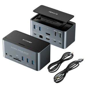 BlitzWolf BW-TH13 18-in-1-USB-C-Dockingstation mit M.2-SSD-Slot für 86,39€