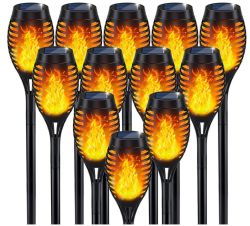 Blitzangebot: 12er Pack LED Solar Fackeln für nur 47,49€ (statt 59,99€)