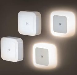 Steckdosen Nachtlicht 4er Pack für nur 6,99€ (statt 13,98€)