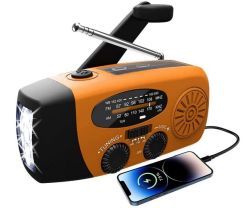 Hancaner Solar Radio mit 1200mAh Akku und LED Taschenlampe für nur 7,49€ (statt 14,99€)