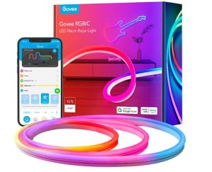 Govee Neon RGB LED Strip 3m mit App-Steuerung für 44,99€