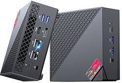 NiPoGi AM06PRO Mini Desktop PC (AMD Ryzen 5 5500U, 16GB DDR4 RAM, 512GB M.2 SSD) für 279€
