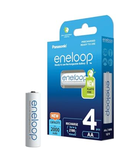 4er-Pack Panasonic eneloop Ni-MH AA/Mignon Akkus mit 2000 mAh für nur 9€ bei Prime-Versand