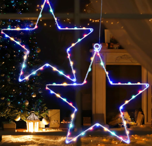 Beleuchtete LED Weihnachtssterne (2 Stück) für nur 14€ als Prime-Kunde