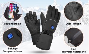 Supoggy Winterhandschuhe (beheizbar, wiederaufladbar) für nur 18,85€ für Prime-Kunden