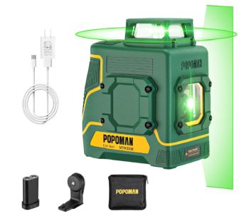 Selbstnivellierender POPOMAN 360 Grad Kreuzlinienlaser mit Magnethalter für 83,99€