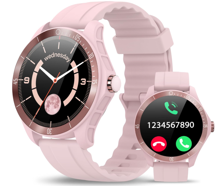 Yoever Damen Smartwatch mit Telefonfunktion für Android & iOS für nur 20,99€ bei Prime inkl. Versand