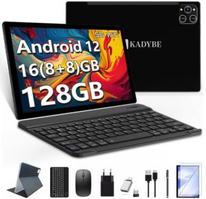 KADBYE Tablet mit 16GB/128GB und Android 12 inkl. Zubehör für 114,19€ (statt 169,99€)