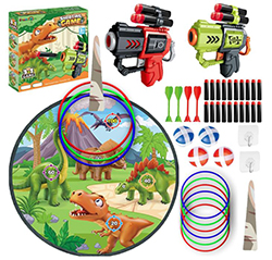 CREAMKIDS Dinosaurier Dartscheibe Schießspielzeug Set für nur 11,24€