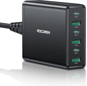 Rocoren 20W USB-C Ladegerät mit 6-Ports für 13,49€ (statt 16,99€)