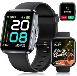 Quican Smartwatch mit Telefonfunktion und Alexa für Android & iOS für nur 18,99€