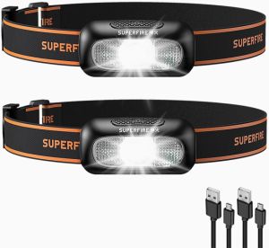 SuperFire LED Stirnlampen im Doppelpack für 9,53€ – Prime