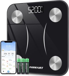Blitzangebot: INSMART Körperfettwaage/Personenwaage digital mit APP und Bluetooth für 19,99€