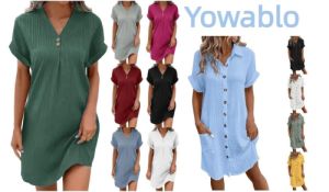 Yowablo Musselin Kleid (in vielen verschiedenen Farben) ab 14,99€ inkl. Prime-Versand