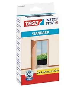 tesa Insect Stop STANDARD Fliegengitter für Türen (2 x 65 cm x 220 cm) für nur 5,90€ bei Prime-Versand