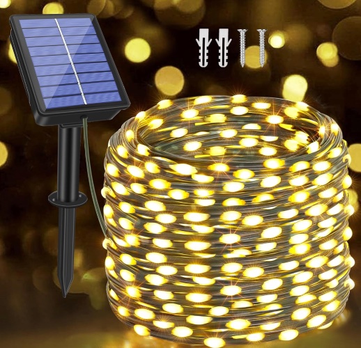 Ollny Solar Lichterkette 20m mit 200 LED für den Außenbereich für nur 8,49€ bei Prime-Versand