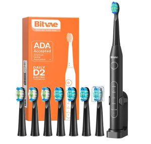 Bitvae D2 Elektrische Zahnbürste mit 8 Bürstenköpfen für 9,99€