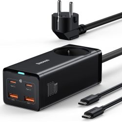 Baseus Mehrfachnetzteil mit 100W Schnellladegerät und vier USB Ports für 38,49€ (statt 53,40€)