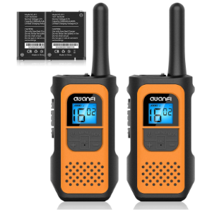 AWANFI Walkie Talkie Set mit 1200mAh Li-ion Akkus und 16 Kanälen für 17,99€ (statt 29,99€)