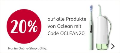 20% Rabattgutschein auf alle Oclean Produkte im Rossmann Onlineshop