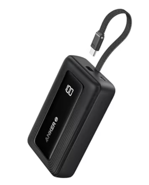 Anker Powerbank 20.000mAh 30W mit integriertem USB-C Kabel für 19,59€ bei Prime-Versand