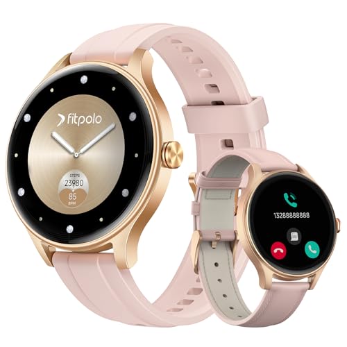 Smartwatch Damen Rund mit AMOLED Display und Telefonfunktion für nur 32,49€ bei Amazon
