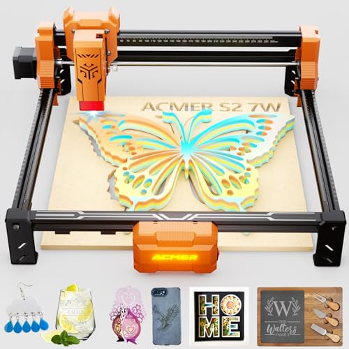 ACMER S2 Laser Cutter 48W für 195,99€ – Perfekt für DIY-Projekte und Geschenke