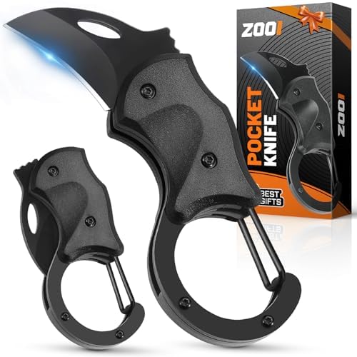 ZOOI Geschenke für Männer, Weihnachtsgeschenke Adventskalender Füllung Männer, Messer Outdoor Multitool Taschenmesser, Geburtstagsgeschenk Gadgets für Männergeschenke, Klappmesser mit Anhänger ZOOI Geschenke für Männer